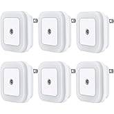 Sujeet LED Night Light 8-Pack – Dusk to Dawn Plug-In Night Lights with Auto Sensor, Warm White Night Lamp for Bedroom, Bathroom & Hallway